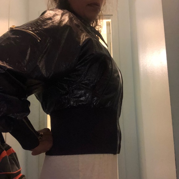 Dolce & Gabbana patent leather jacket real leather #d&g purple pattent leather - Picture 2 of 11